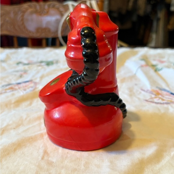 Vintage Red Rotary Phone Piggy Bank - Picture 2 of 9